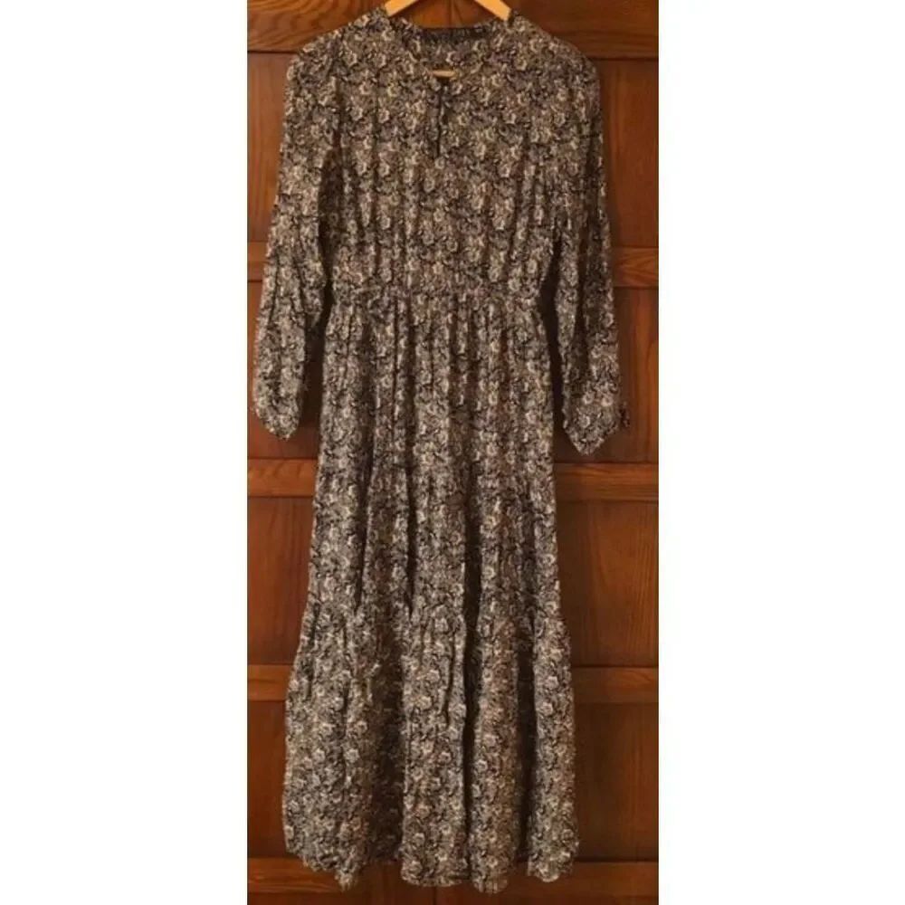Christy Dawn Dress in Raven Floral Sz XS/S
